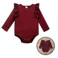 thumbnail image 4 of Maoww Bébé Rampant Garçon Pantalon en Coton à Manches Longues, Rouge Vin, 70cm, 4 of 8