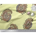 thumbnail image 2 of Soimoi Cotton Voile Fabric Peacock Block Print Fabric by Yard 42 Inch Wide, 2 of 3