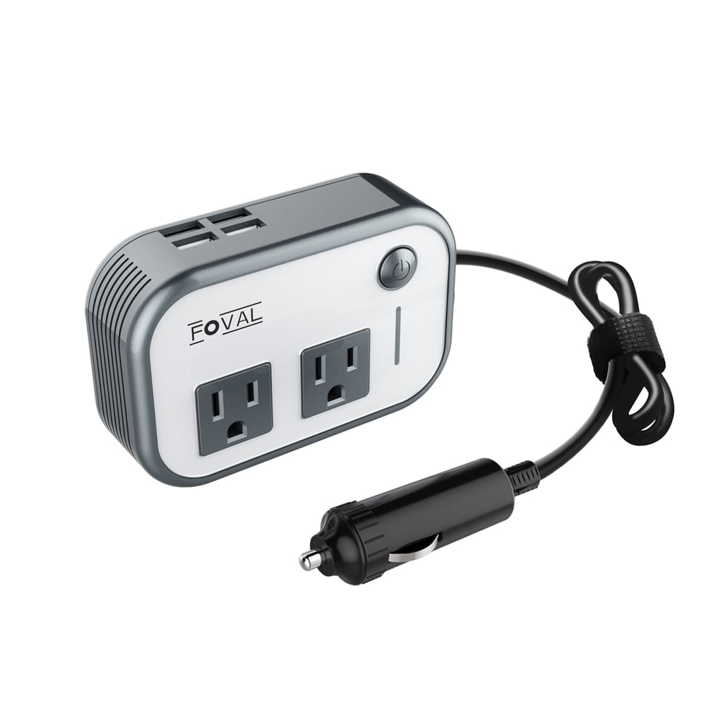 BELTTT 500W Car Power Inverter - DC 12V To AC 110V With 2 Outlets, 4 USB Ports, LCD Display - View #4