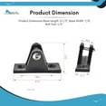 thumbnail image 6 of MARINE CITY Bimini Top Deck Hinges Corrosion & Water-Resistant, 2-1/2 Inches Length, 7/8 Inches Width, Fits 1/4 Inches Bolts, for Boats, Yachts, Ships, RVs Pack of 2, 6 of 8