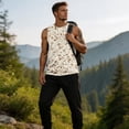 thumbnail image 4 of Sleeveless Shirts for Men Workout Tank Top Cotton Gym Muscle Shirt Moisture Wicking Athletic Summer Sleeveless Camo Top Complexion 5XL, 4 of 7