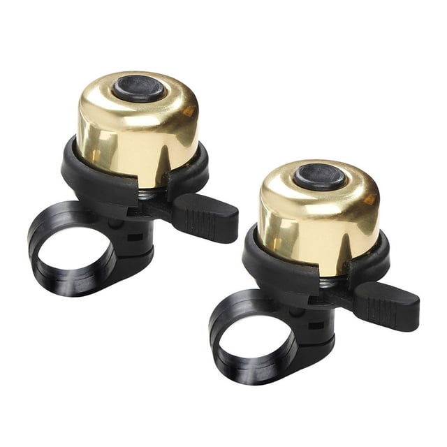 MasteelfCA 2pcs Copper Bike Bell Mini Loud Bell Practical Bike Bell Accessory (Random Color)
