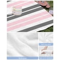 thumbnail image 6 of Pink Grey Striped Beach Towels Oversized Super Absorbent, Gray Modern Abstract Art Lightweight Bath Towel Quick Dry Sets For Bathroom/Pool/Rv Camping/Beach Play/Gym Room/Picnic 35"x70", 6 of 8