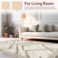 thumbnail image 2 of ODIKA 6' x 9' Machine Washable Non-Slip Area Rug, Geometric Diamond High Traffic Rug, Beige, 152576, 2 of 7