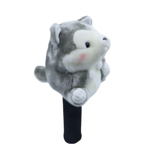 Funda de felpa suave para cabeza de driver, diseño novedoso de animales, funda protectora para palos de golf cerdo conductor
