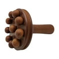 thumbnail image 4 of Cepillo masajeador de madera con forma de seta, 10 cabezales de masaje, herramienta de masaje corporal multifuncional, cepillo para cintura, 4 of 9