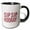 Black/White, variant on 3drose, Image of the Phrase Sip Sip Hooray, 11oz Two-tone Blue Mug