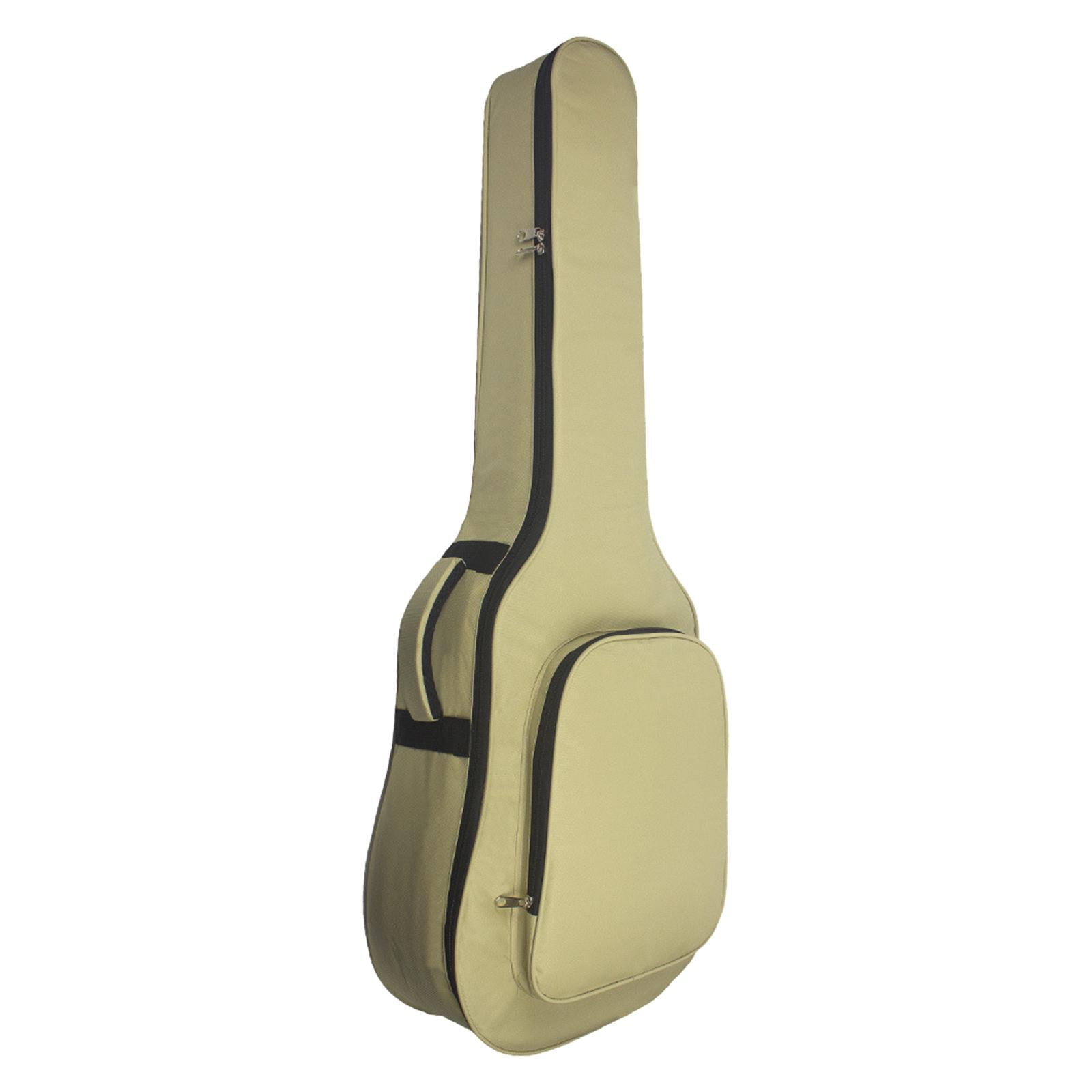STARTIST Bass Guitar Bag Guitar Gig Bag Back Hanger Protection Supplies Carrying Bag Electric Guitar Case Acoustic Guitar Bag for Solo Khaki