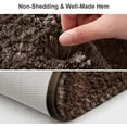 thumbnail image 5 of Upgraded Soft Absorbent Non Slip Bath Mat 16"x24" Fluffy Thick Microfiber Cozy Throw Bathroom Rugs with Waterproof Backing for Tub Shower Kitchen Bathroom Floors Accessories (Chocolate), 5 of 8