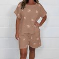 thumbnail image 2 of CHUMUD Two Piece Sets for Women Summer Outfits Short Sleeve Crew Neck Tees Shorts Casual Lounge (Avail for Plus Size), 2 of 7