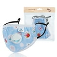 thumbnail image 2 of 2 Pcs Adjustable Children Anti-Dust 5 Layer Breathable Face Mask with Breathing Valve & 4 Filter Pads, 2 of 7