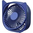 thumbnail image 1 of Personal Desk Fan Quiet USB Fan Cute Cat Design, Mini Portable Table Fans For Sleeping Bedroom, 3 Speeds Adjustable, Rotatable, Anti-slip, Fans for Ho, 1 of 5