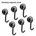 thumbnail image 2 of Magnets Hook Rotatable Punch Free Reusable Removable Kitchen 8Kg Pull Refrigerator Magnetic Hanging Hook for Daily Use, 2 of 9