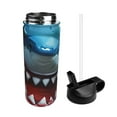thumbnail image 2 of Susaid Cartoon Cute Shark Print 18oz Sports Insulated Kettle Stainless Steel Water Bottle For Running, Hiking, Cycling, Climbing, 2 of 8
