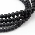 thumbnail image 3 of K-KED Natural Black Onyx Gemstone Round Beads Matte 15.5'' 6mm 8mm 10mm 12mm-8 mm, 3 of 6
