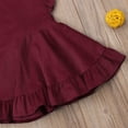 thumbnail image 4 of Cenuakty Toddler Girl Suspender Skirt, 6M-5T  Sleeve Straps Dress, Baby Party Velvet Corduroy Casual Sundress, 4 of 8