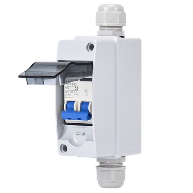 BTOER Photovoltaic Combiner Box IP65 M20 Cable Solar Photovoltaic Switch With Junction Box 18*5.5cm Cell Combiner Box