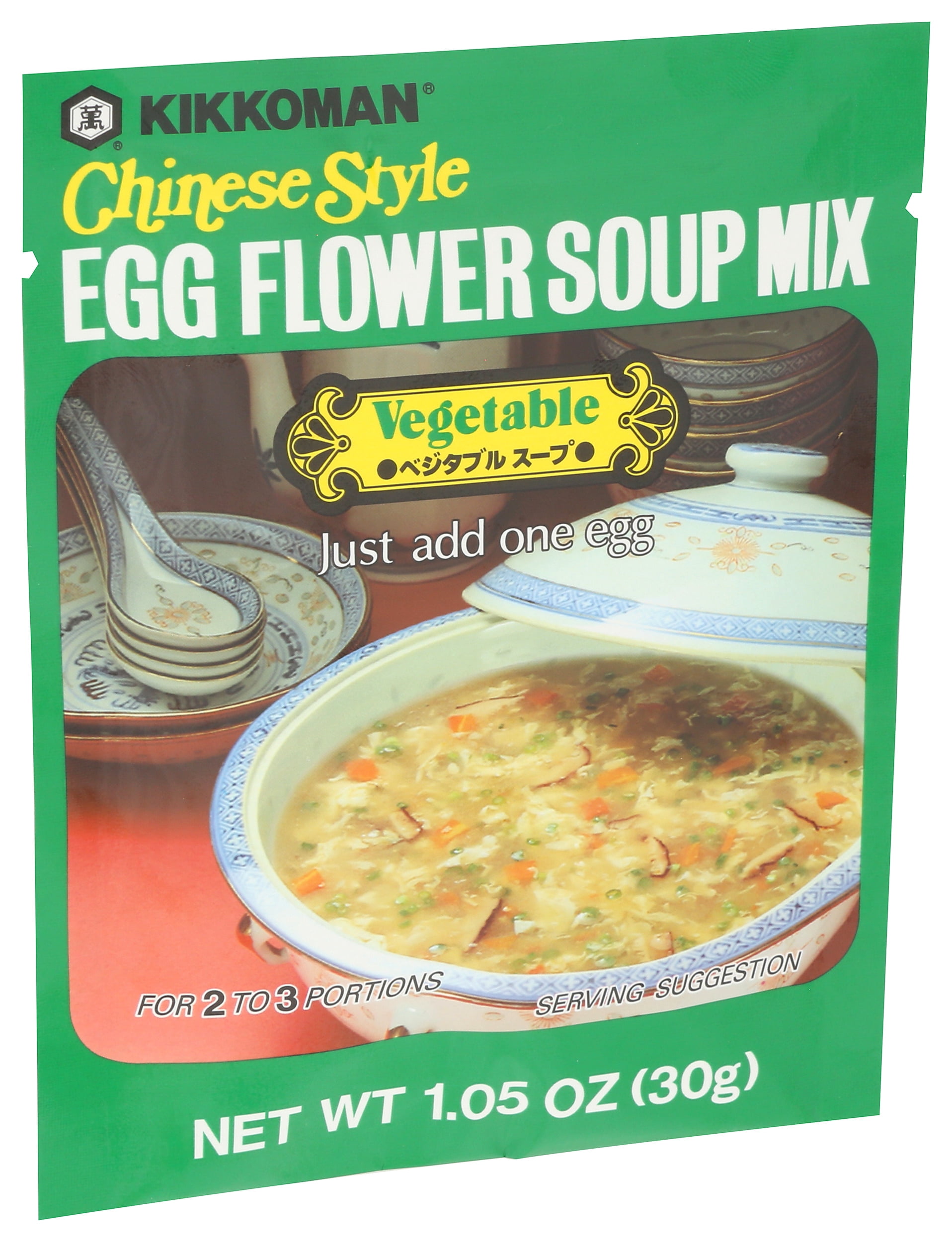 Pack of 12, Kikkoman Chinese Style Egg Flower Soup Mix, 1.05 oz