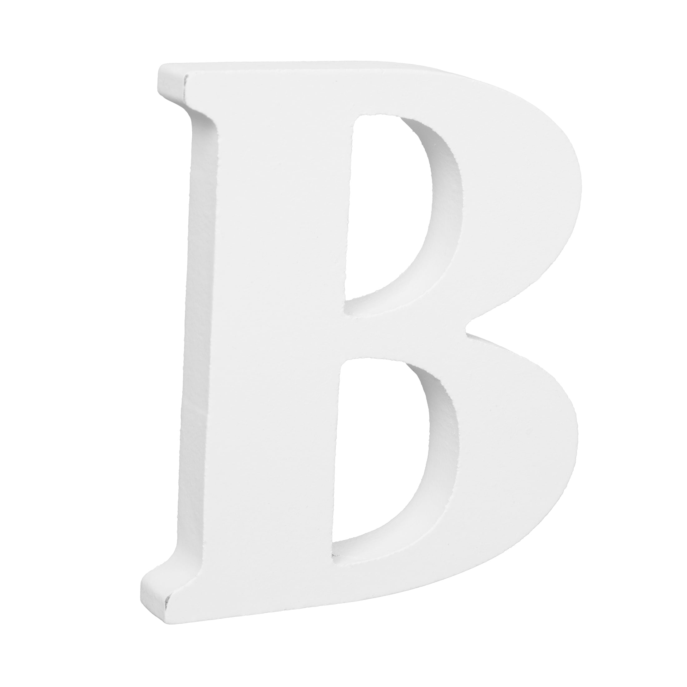 Hello Hobby 3" White Wood Letter B