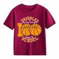 thumbnail image 1 of MZXELPRJD Hauts pour Enfants, Hauts d'Été pour Adolescents, Chemises Rouges pour Garçons, Vêtements pour Filles de 2 à 4 Ans, Vêtements pour Filles de 10 à 12 Ans, Vêtements de Basketball pour Garçons de 10 à 12 Ans, 1 of 8