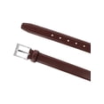 thumbnail image 2 of CTM Basic Dress Belt 1 1/8 Inch Leather Silver Buckle (Men), 2 of 3