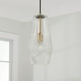 thumbnail image 4 of 1 Light Pendant In Transitional Style-14.25 Inches Tall And 7 Inches Wide-Brushed Nickel Finish    -Traditional Installation Capital Lighting, 4 of 9