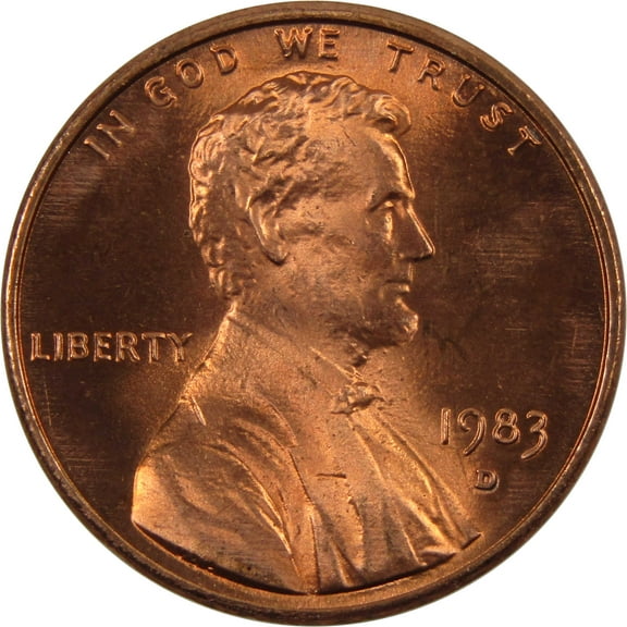 1983 D Lincoln Memorial Cent BU Uncirculated Penny 1c Coin