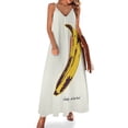 thumbnail image 1 of Andy Warhol - Vestido sin mangas contemporáneo Banana vestidos de noche ropa de verano para mujer, 1 of 7