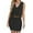 Black, variant on Two Piece Skirt Set for Women V Neck Sleeveless Solid Hollow Out Lace Up Vest Skirt Knitted Suit Summer Outfits for Women Black L