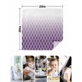 thumbnail image 4 of Purple Ombre Stripe Cloth Napkins Set of 4 Reusable Dinner Napkins, Modern Abstract Art Gradient Striped Cocktail Napkin Washable Table Napkins for Wedding/Holiday Party/Baby Shower 20"x20", 4 of 7