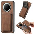 thumbnail image 1 of For Huawei Mate 70 Case Retro Leather TPU Phone Back Cover with Detachable Card Slot - Green, 1 of 5