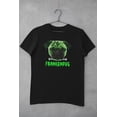 thumbnail image 5 of Halloween Franken Pug Dog Black Adult T-Shirt - Large, 5 of 5