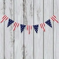 thumbnail image 4 of Riforla American and Stripes Flag Bunting Garland USA Triangle Banner Patriotic Party Decoration for Fourth of July Independence Memorial Day Party Supplies Fourth of July Decorations Red One Size, 4 of 7