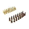 thumbnail image 2 of Veronese Design 3 1/4 Inch Viking Chessmen Set Hand Painted Resin Wood Ivory Finish Statue Home Decor, 2 of 4