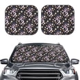 thumbnail image 2 of Xecao Snake And Floral1 for Foldable Car Sun Shades (2-Pack) offer sun protection with an easy-fold design for convenient windshield shading., 2 of 7