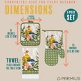thumbnail image 6 of PREMIUS 5 Piece Printed Kitchen Linen Set, Olive Oil & Branch, 2 Cotton Towels, 2 Pot Holders, 1 Oven Mitt, 6 of 8
