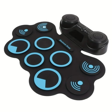 Electronic Drum Set ,9 Pads Roll-up Electric Drum Set for Kids Adults Beginners with Dual Speakers,Headset Jack,Drumsticks,Foot Pedals