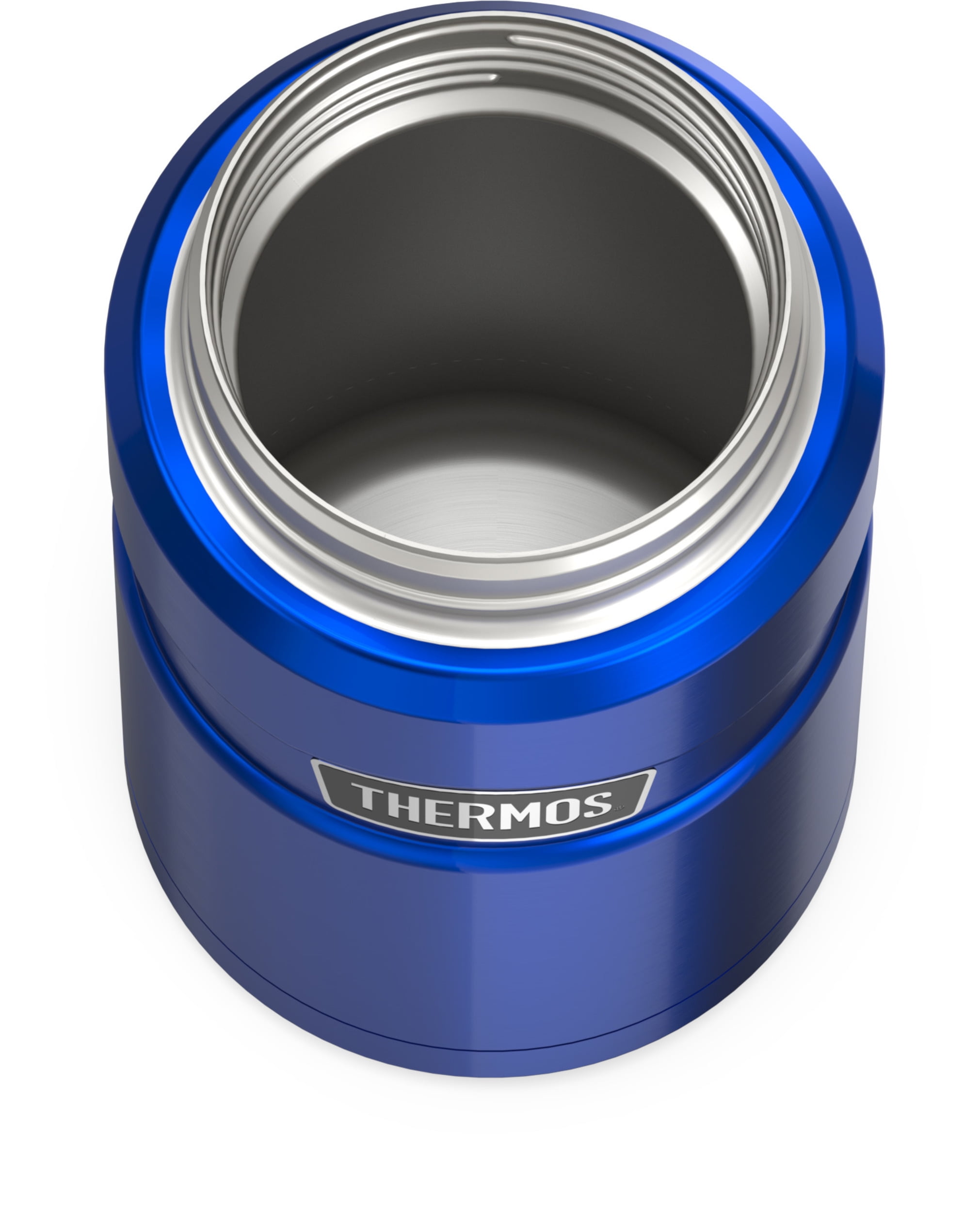 Thermos Stainless King Vacuum Insulated Food Jar with Folding Spoon Blue 24oz