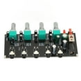 thumbnail image 4 of DEWIN 4 Way Stereo Mixer Board 4 In 1 Out Adjustable Volume DIY Sound Source Reverberator Driver Headphone Amplifier Mixer, 4 of 14