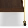 thumbnail image 3 of Simpli Home Simpli Home Jace Solid Mango Wood 26 Inch Bar Cart In Cognac, 3 of 9