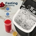 thumbnail image 4 of WAA Portable Ice Maker, 26 Lb Maximum Output, Residential Use, Black, 4 of 6