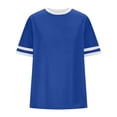 thumbnail image 4 of JMKQLZ T-Shirt Décontracté pour Femmes avec Impression de Lettres, Col Rond et Épaules Tombantes, Manches Courtes, 4 of 4