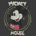 thumbnail image 2 of Boy's Mickey & Friends Mickey Mouse Classic Circle Distressed  Graphic Tee Charcoal Heather Large, 2 of 5