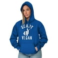 thumbnail image 4 of Scary Vegan Bunny Rabbit Vegetarian Hoodie Sweatshirt Women Men Brisco Brands M, 4 of 5