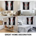 thumbnail image 5 of Abstract Window Curtains for Bedroom 42 x 63 Inch Rod Pocket Red and Black Grey Modern Dark Gray White Geometric Mens Boy Teen Art Aesthetic Living Room Treatment Set of 2 Curtain Panels Drapes, 5 of 6