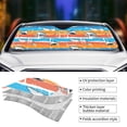 thumbnail image 5 of Fuzoiu Shark On Line Print Car Windshield Sun Shade,Block Uv Rays Sunshade,Foldable Front Window Sun Visor Protector for Car,SUV,Truck-Keep Vehicle Cool-Shark On Line, 5 of 8