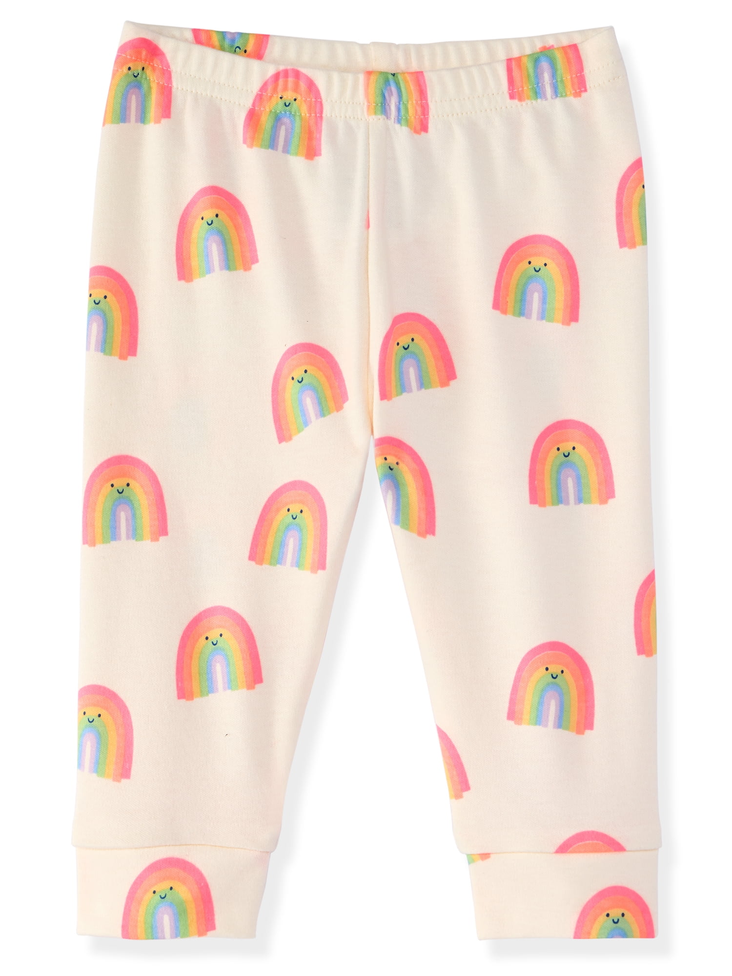 Garanimals Newborn & Baby Girl Cotton Joggers, Solids & Prints, 4-Pack, Sizes 0 - 24M