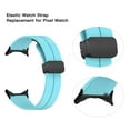 thumbnail image 3 of Elastic Elastic Silicone Watch Band  Closure Alloy Buckle Stretch Wristwatch Strap Replacement For  Watch 2, 3 of 8
