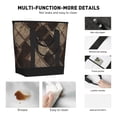 thumbnail image 4 of Large Capacity Insulated Tote Bag16.1×13.4×7.5in Thermal Insulation And Easy To Clean Strong Bearing Capacity Can Be Reused Argyle Plaid Brown_17043_2, 4 of 8