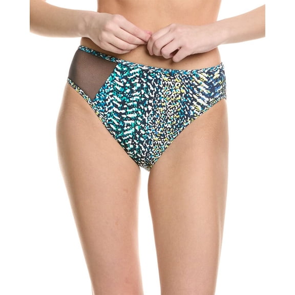 Vince Camuto womens High-Leg Bikini Bottom, m, Blue